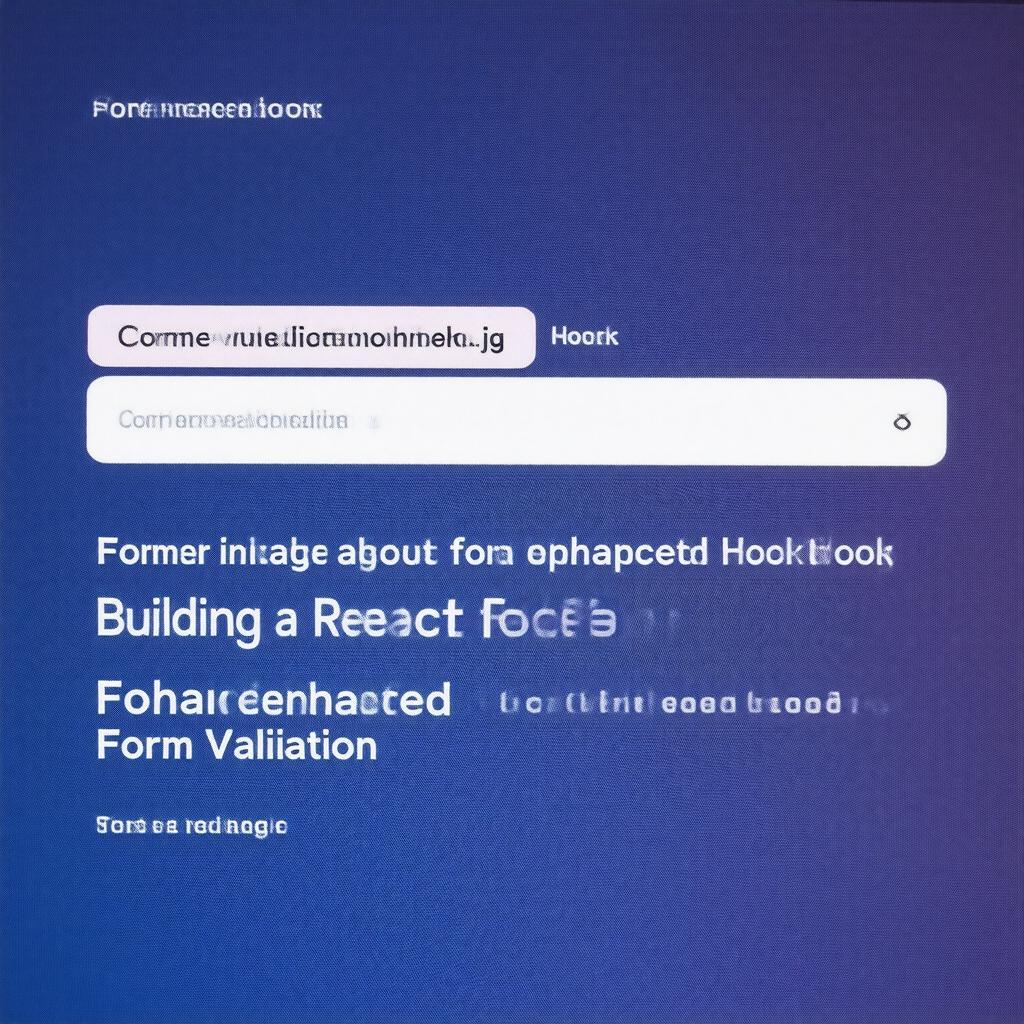 Building a Custom React Hook for Enhanced Form Validation