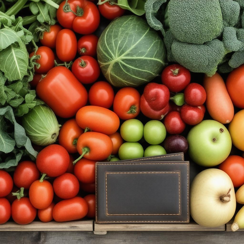 Fresh produce and a wallet